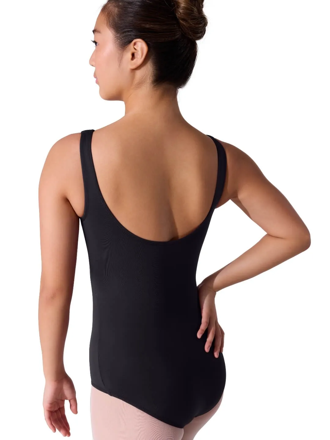 Capezio Essentials ES1006W Body Schwarz V-Ausschnitt