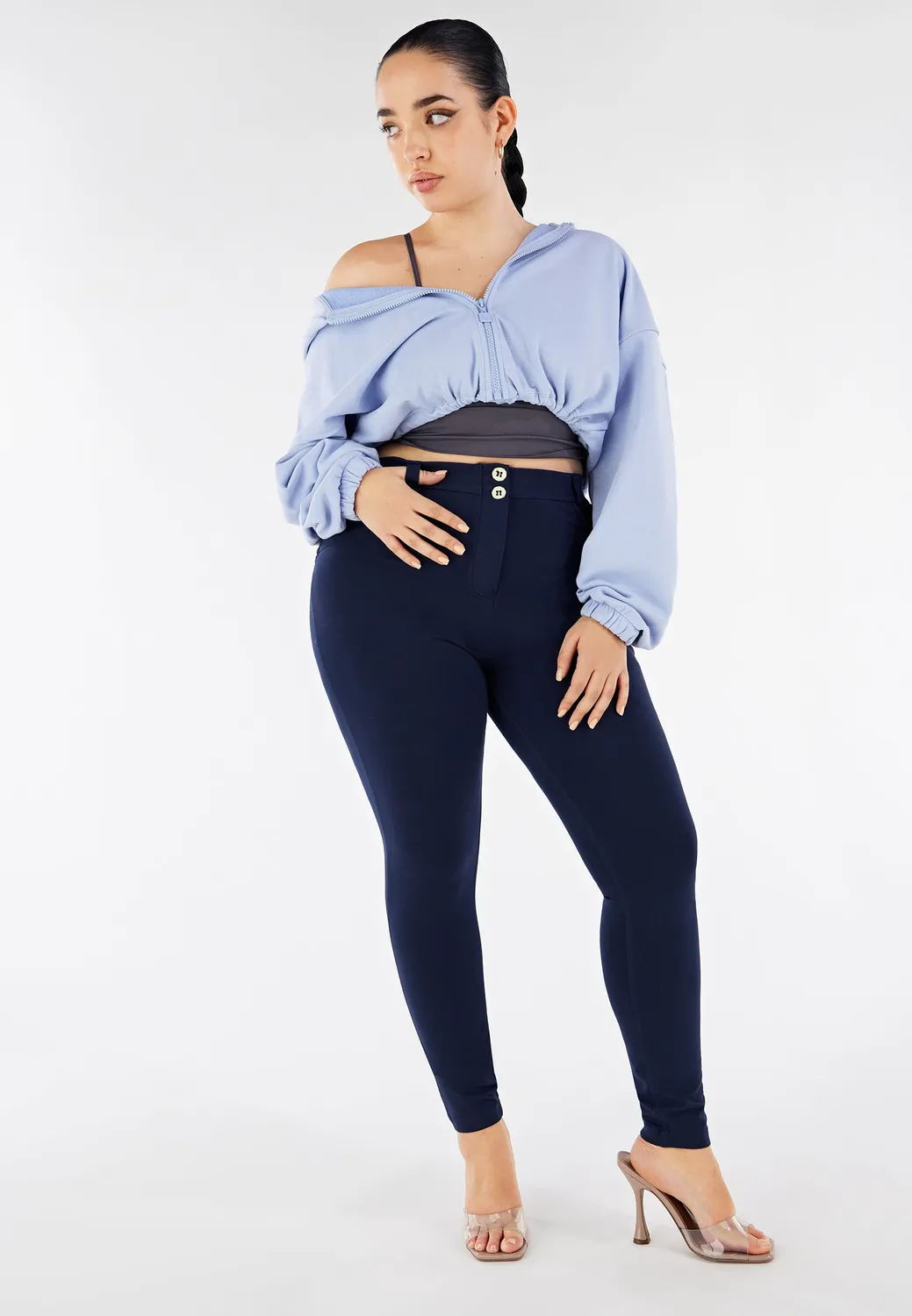 Freddy WR.UP Curvy Superskinny Push-up-Hose Mood Indigo