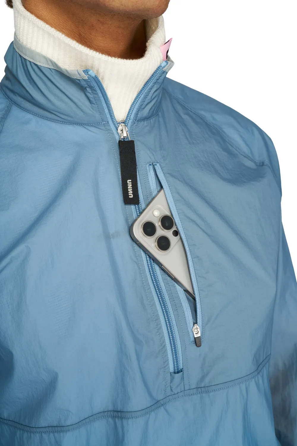 UNNA Smiles Windstopper Laufanorak hellblau