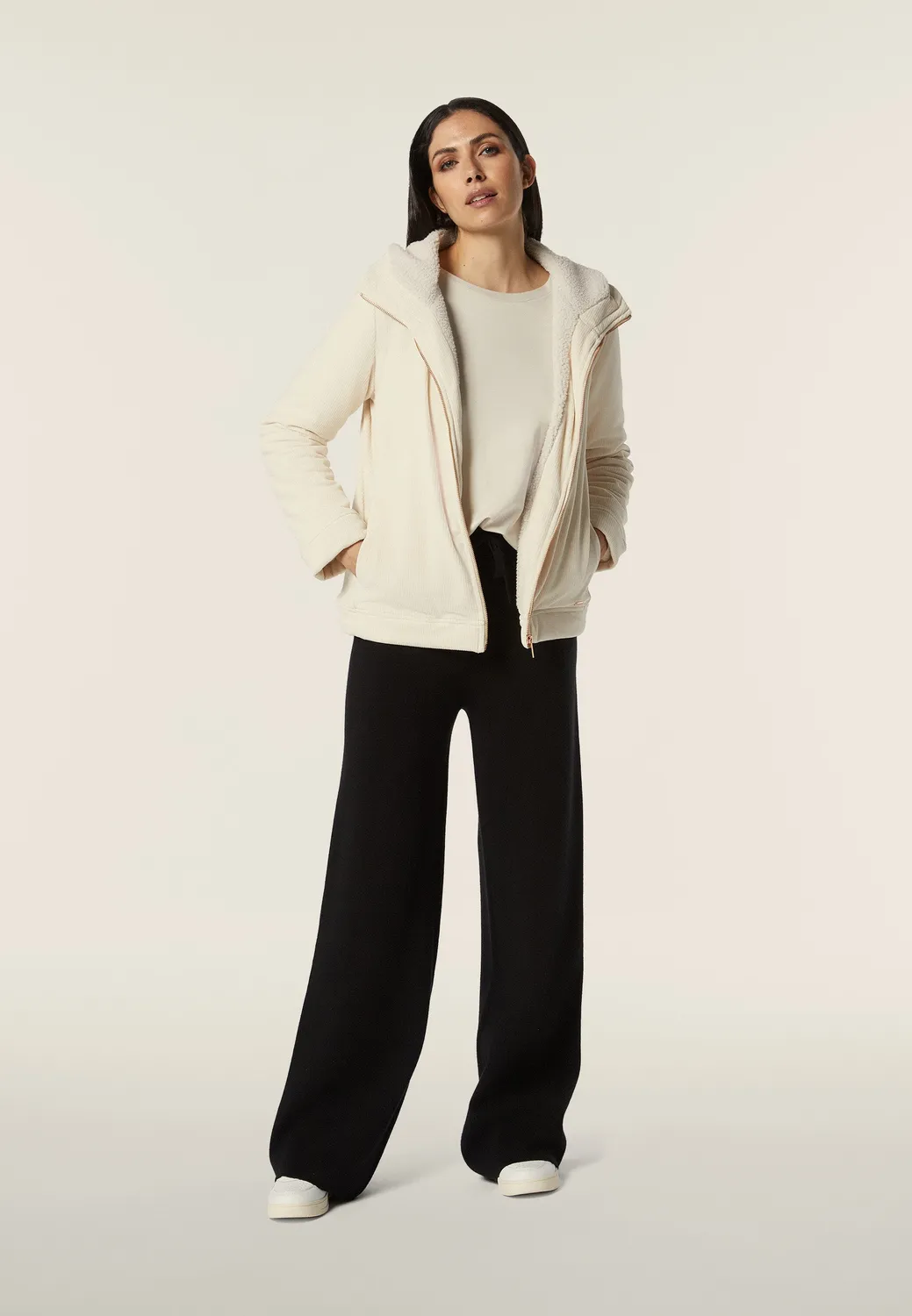 Freddy Comfort Tricot Freizeithose Tawny Birch weit
