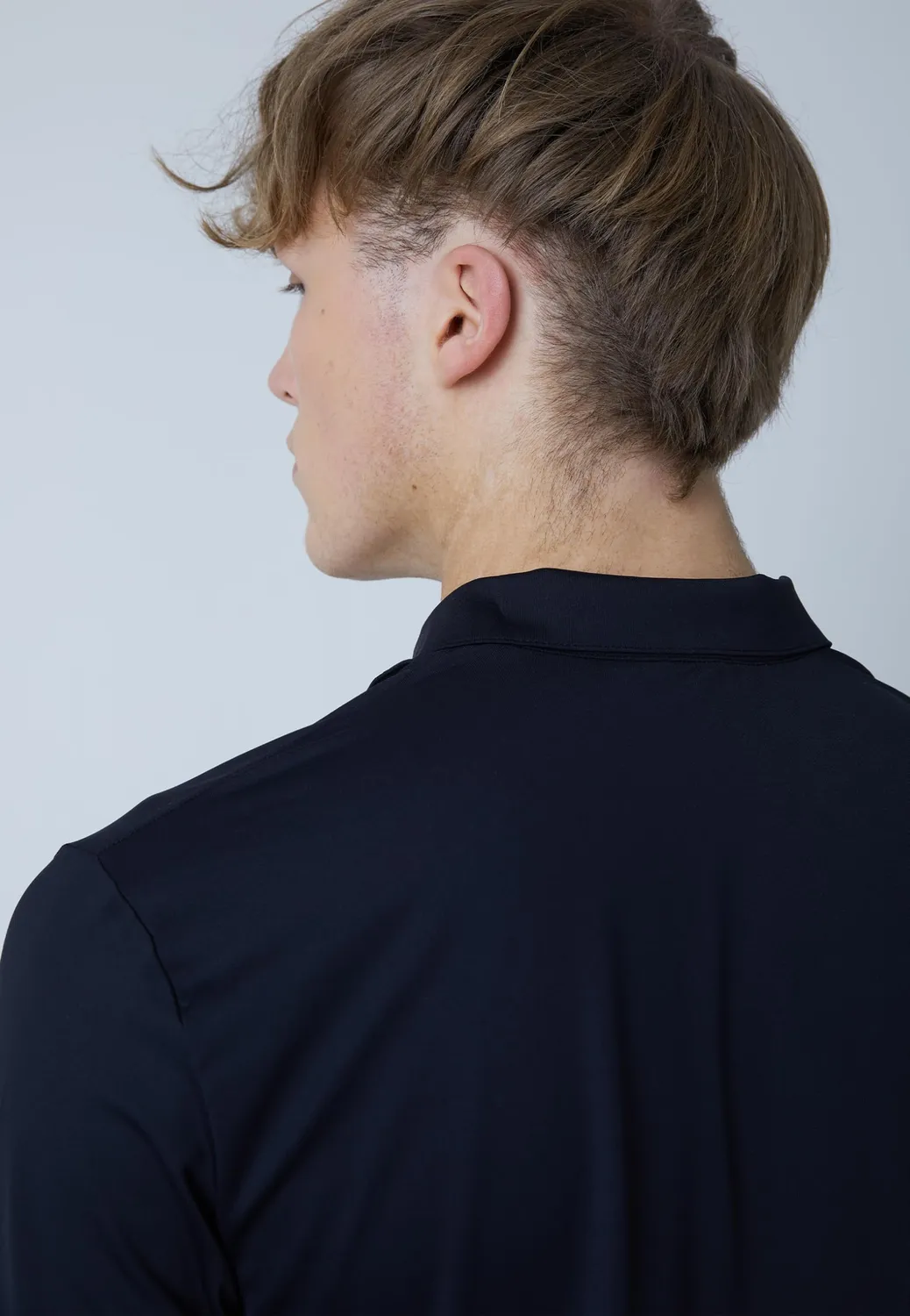 SPORTKIND Tennis Poloshirt Langarm Herren atmungsaktiv