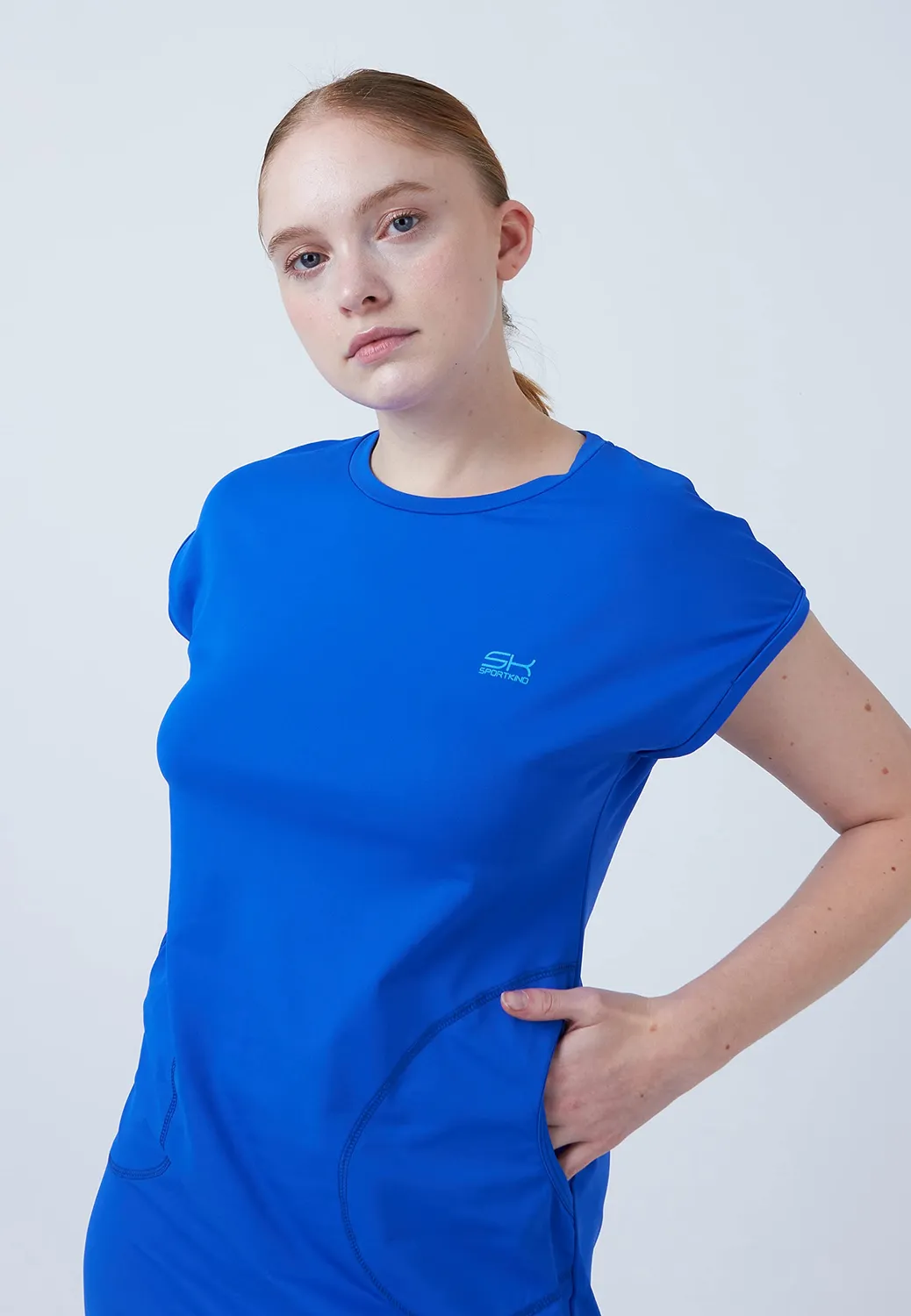 SPORTKIND Loose Fit Tenniskleid Kleid mit Taschen atmungsaktiv UV-Schutz