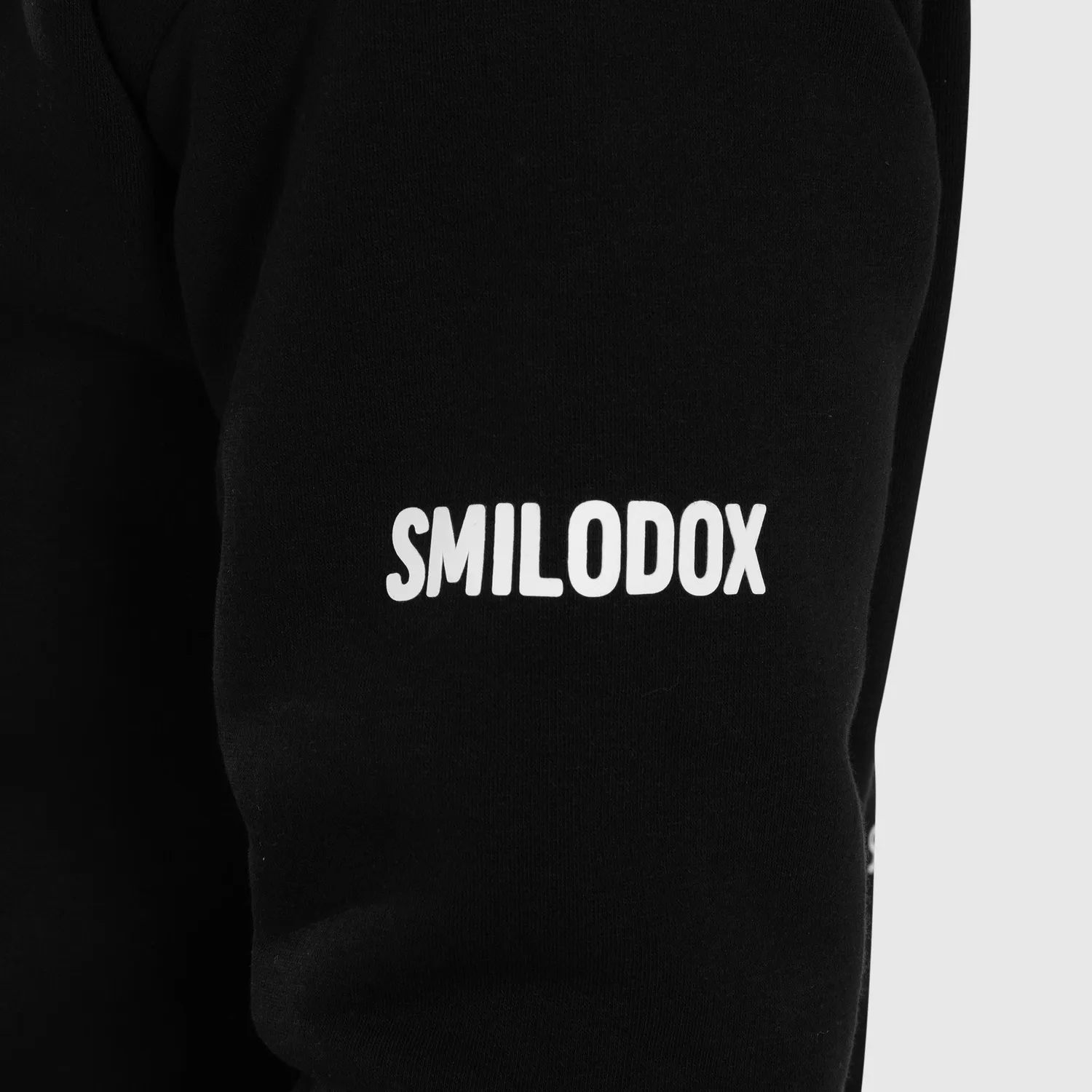 Smilodox Sorea Unisex Zip Hoodie Winter Hoodie Schwarz Baumwolle