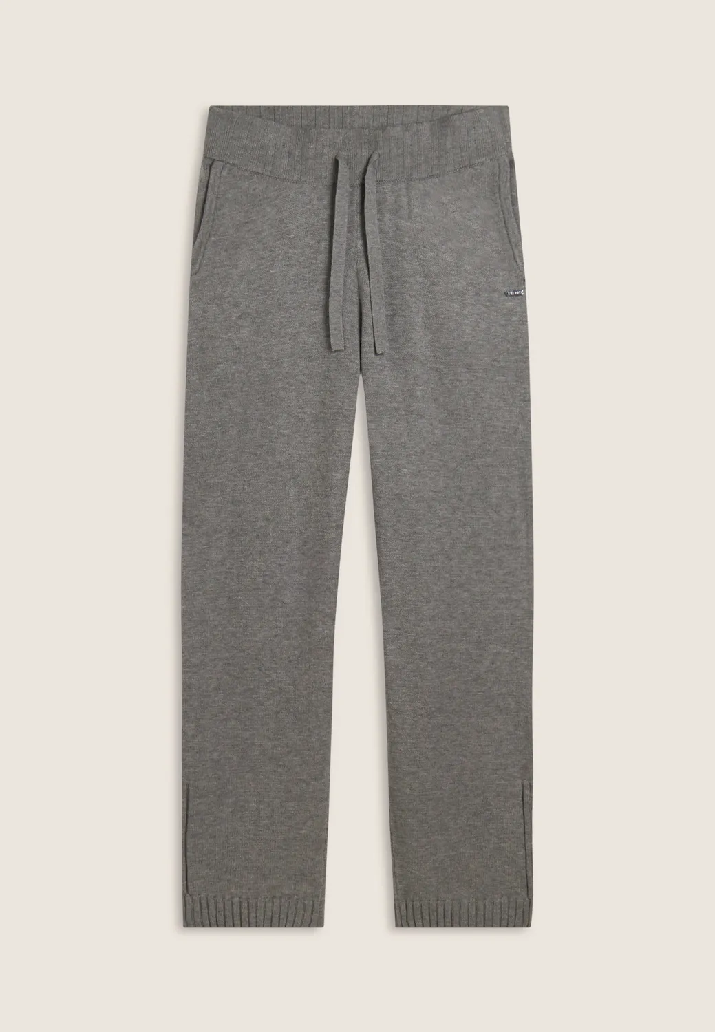 Freddy Damen Sporthose Grau Gerades Bein Taschen