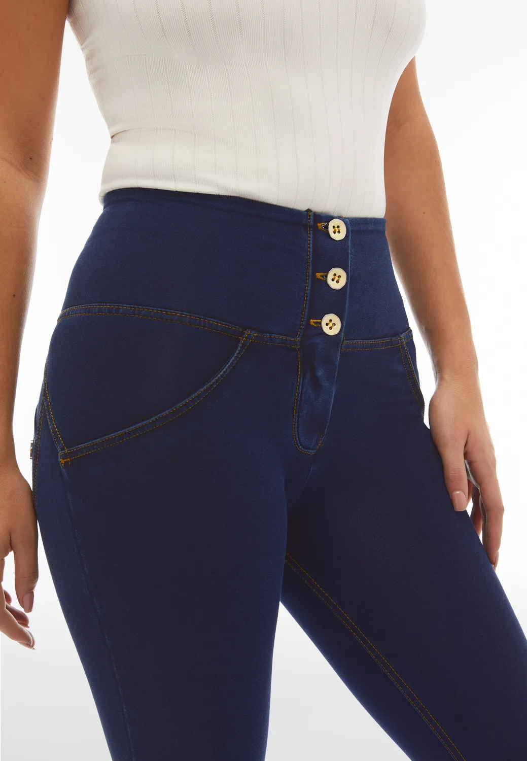 Freddy WR.UP Jeggings 7/8 dunkelblau Denim