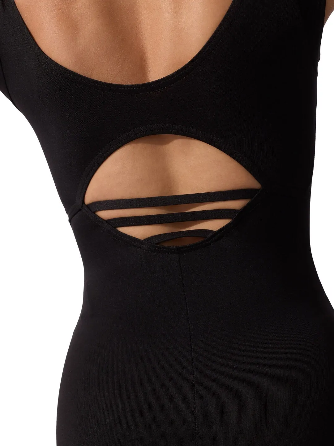 Capezio Studio Collection SE1024W Body Schwarz Hoher Kragen