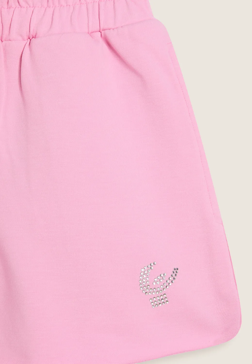 Freddy Mädchen Shorts Baumwolle Rosa Strasslogo