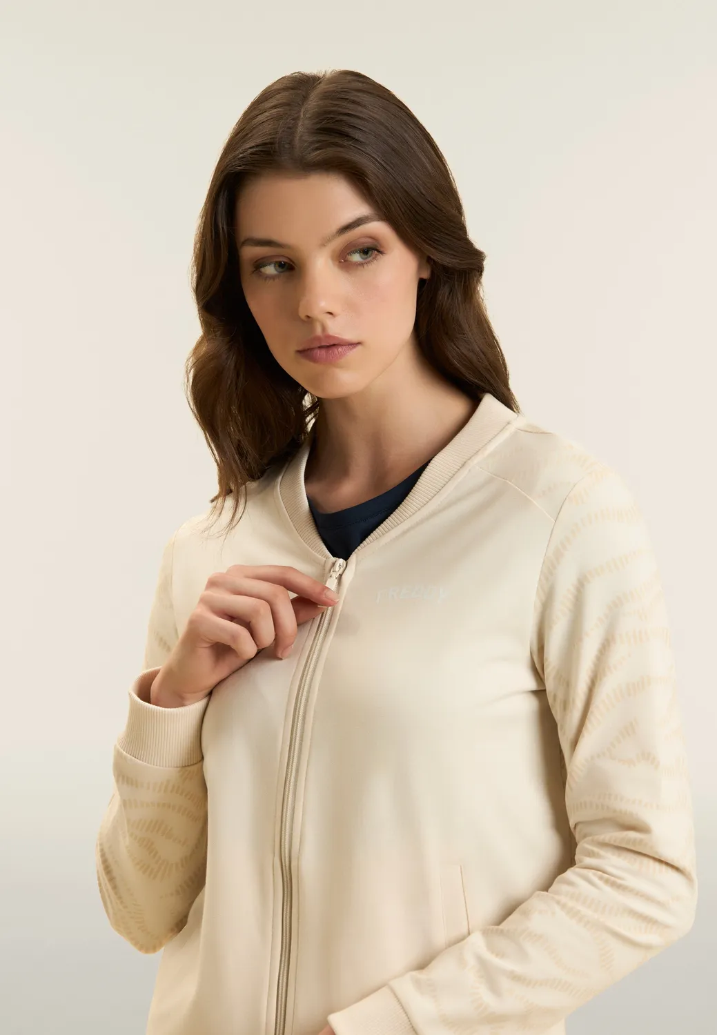 Freddy Zip Sweatjacke Ani Blue French Terry