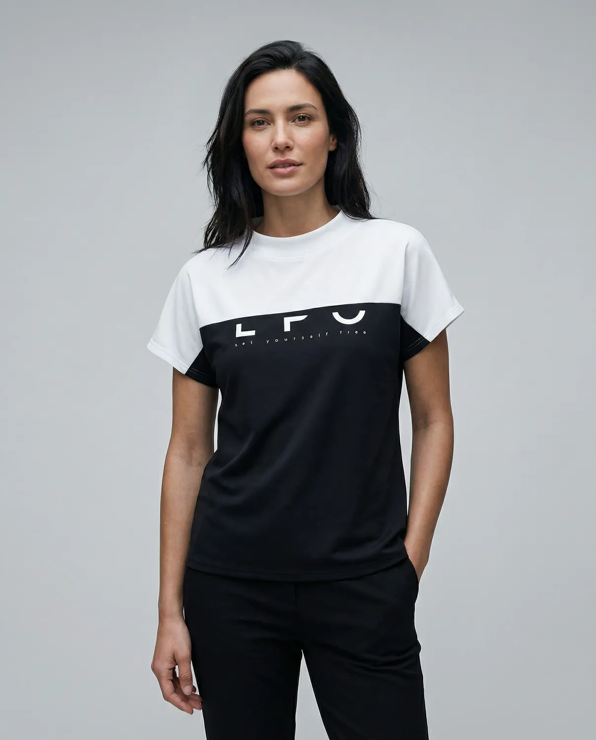 LPO Maja Damen T-Shirt schwarz Baumwolle