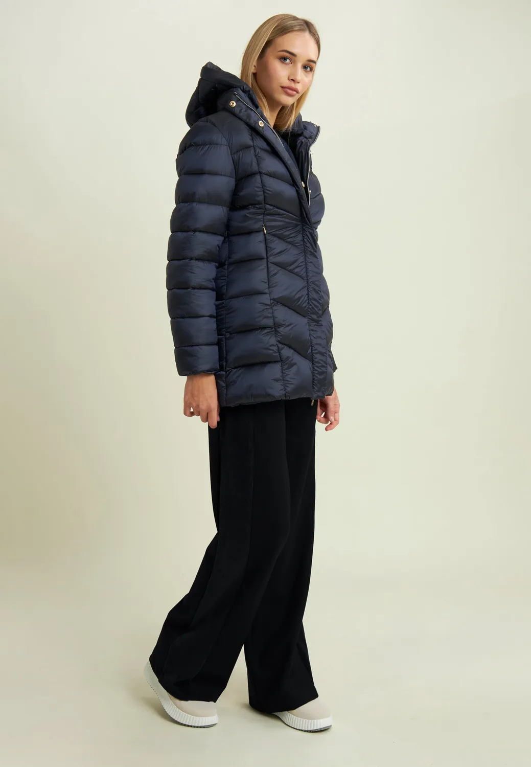 Freddy Wide Leg Hose Viskose Dark Sapphire
