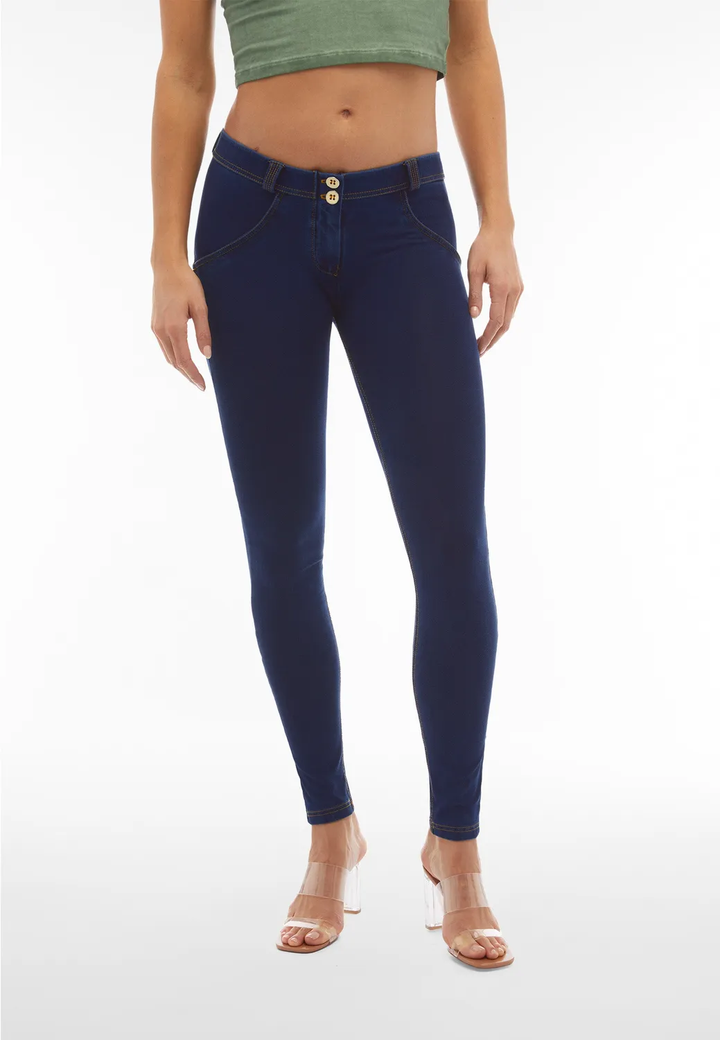 Freddy WR.UP Jeggings Low Waist Bio-Denim Dunkelblau