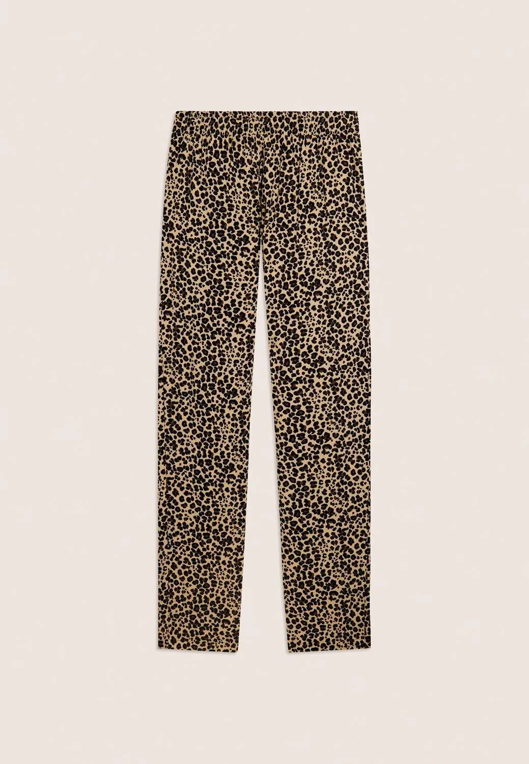 Freddy Viskose Hose Damen Straight Leg Animalier Grau