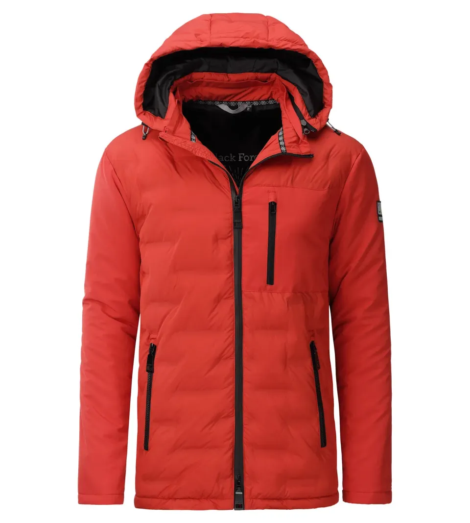 LPO Justin Winterjacke Herren rot wattiert