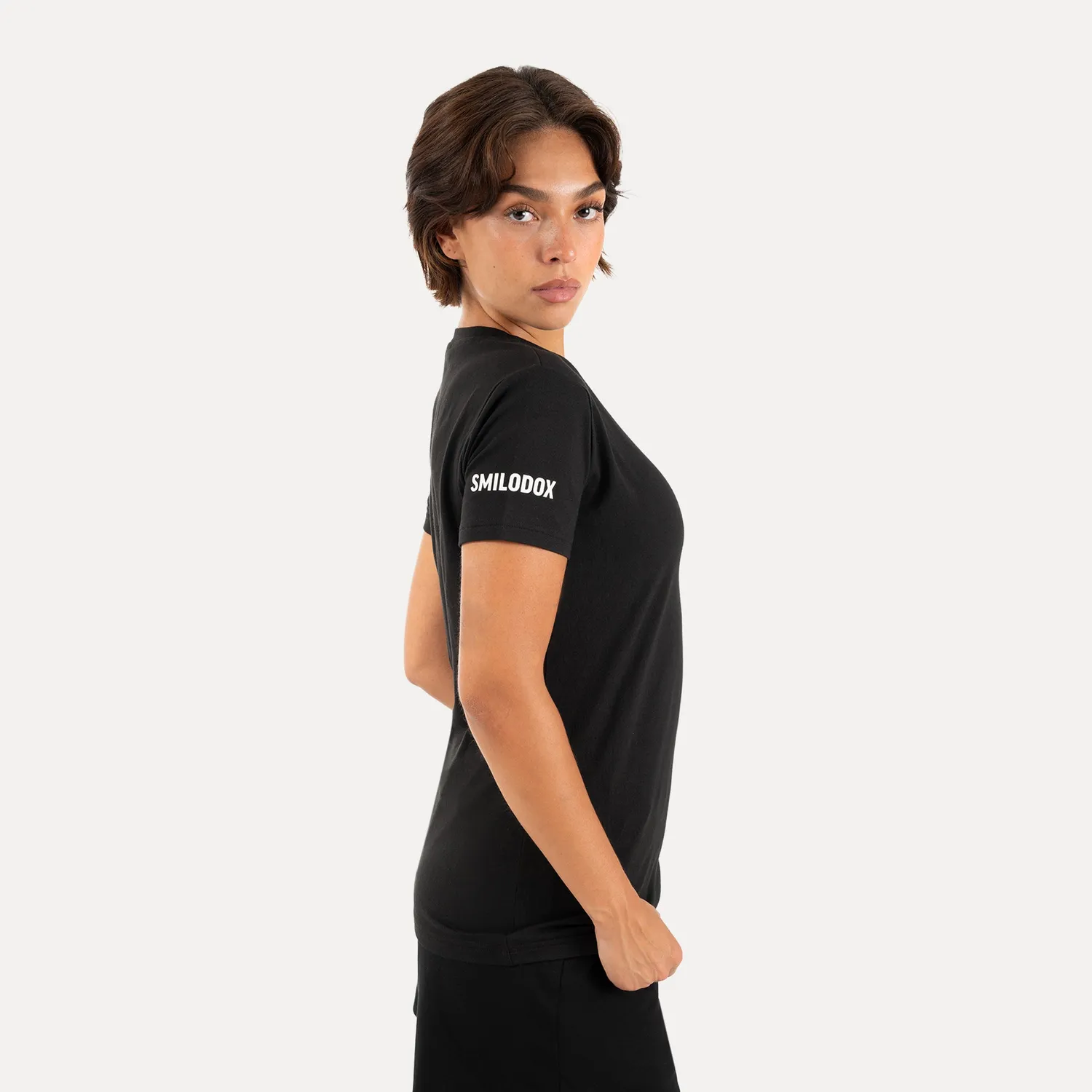 Smilodox Liora T-Shirt Schwarz M Slim Fit