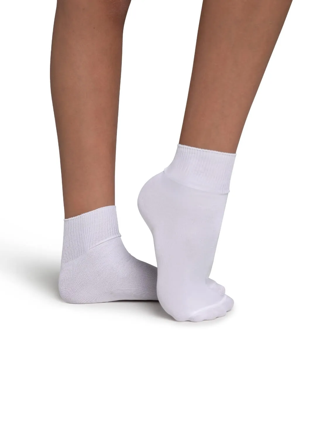 Capezio Dance Sock BG017C Tanzsocken Weiß Kinder Rippbündchen