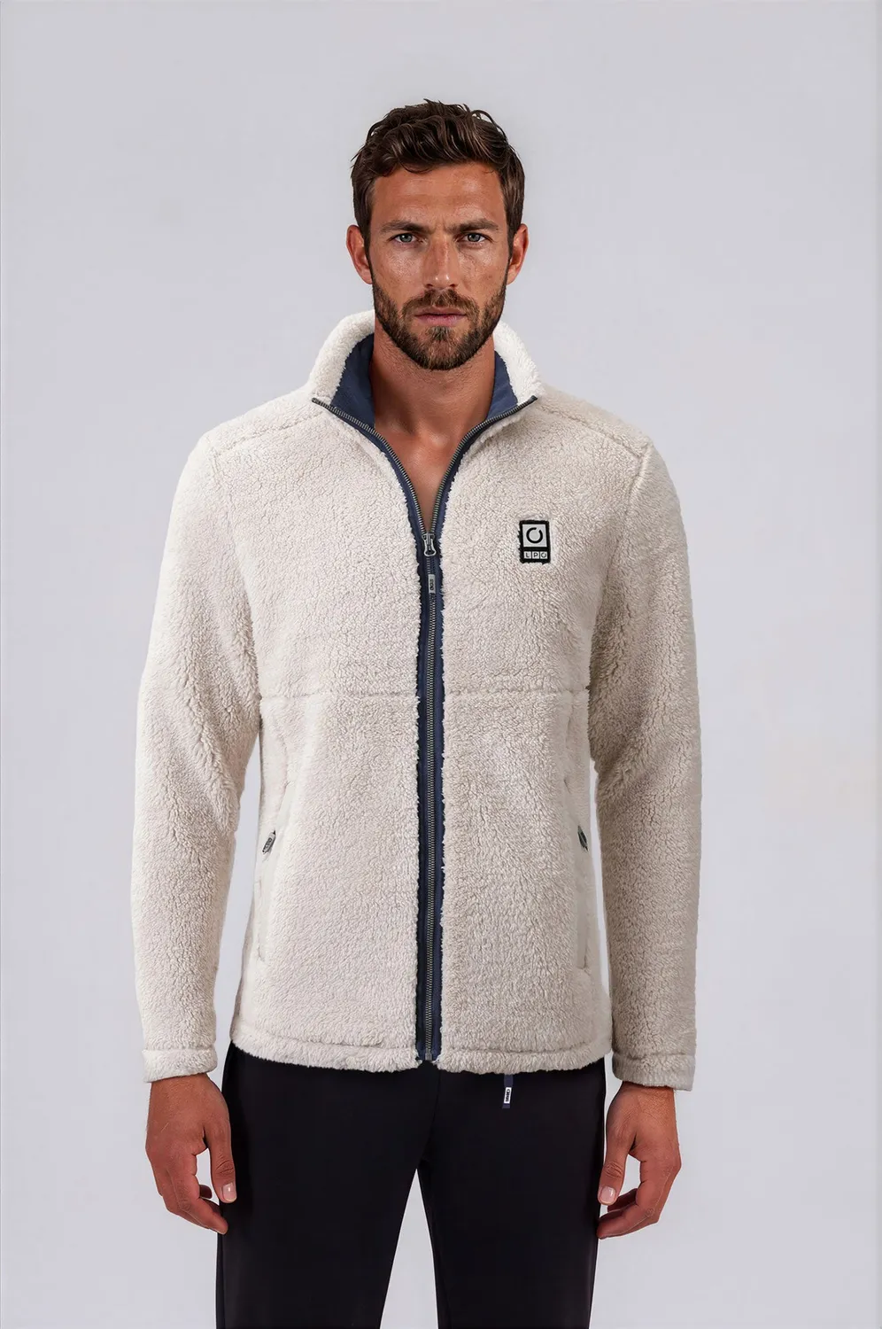 LPO Reece Fleecejacke beige Gr. 48 isolierend