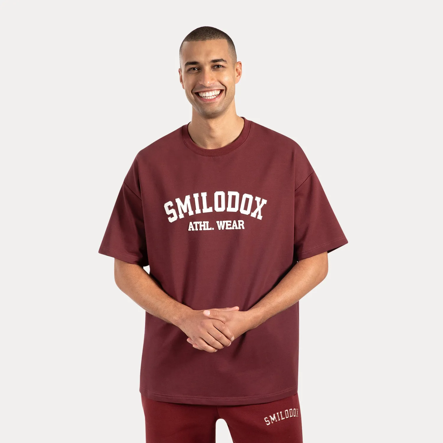 Smilodox Kayson T-Shirt Herren Schwarz Oversize