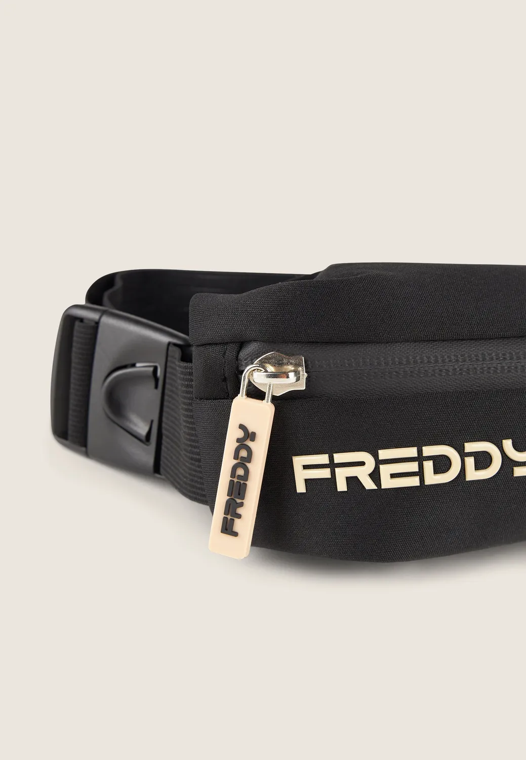 Freddy Fitness Bauchtasche Schwarz Gürteltasche 2 Taschen