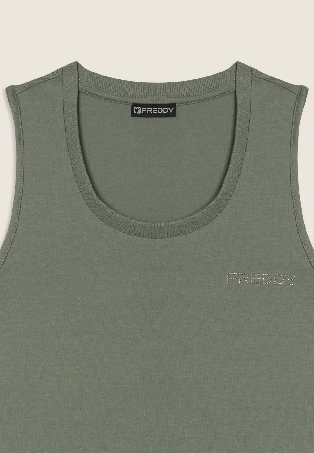 Freddy Canotta Regular Logo Tanktop Baumwolle