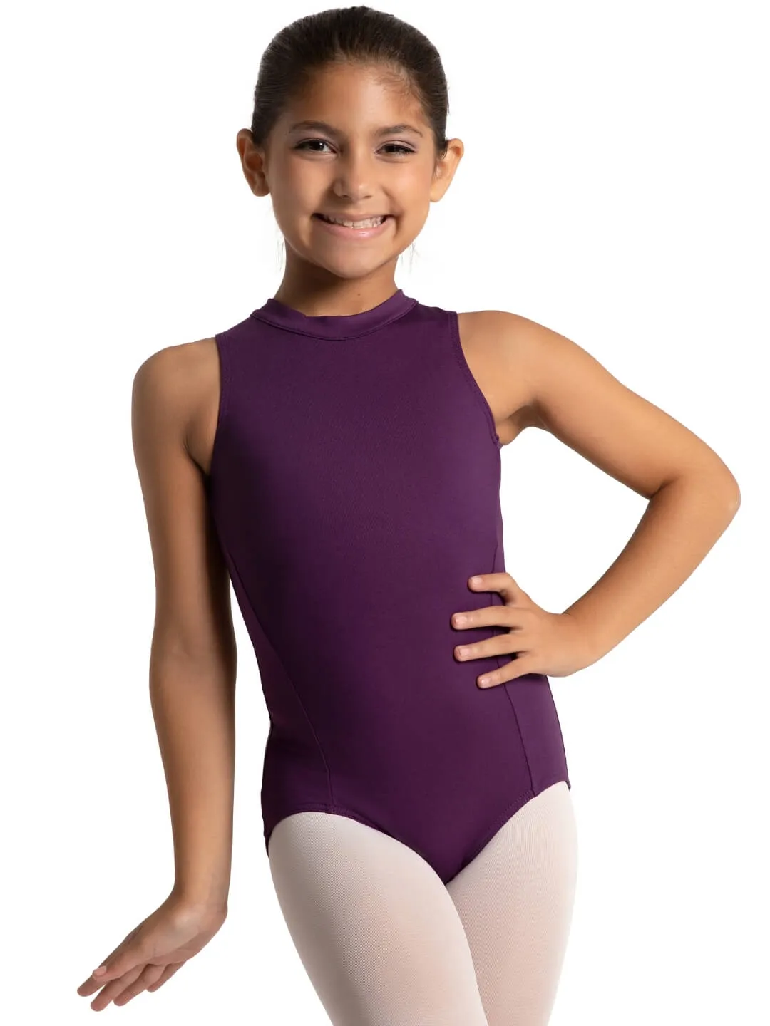 Capezio Studio SE1025C Ballettanzug Mädchen Schwarz High Neck