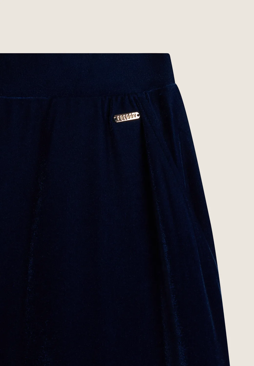 Freddy Wide Leg Comfort Hose Lurex Dark Sapphire