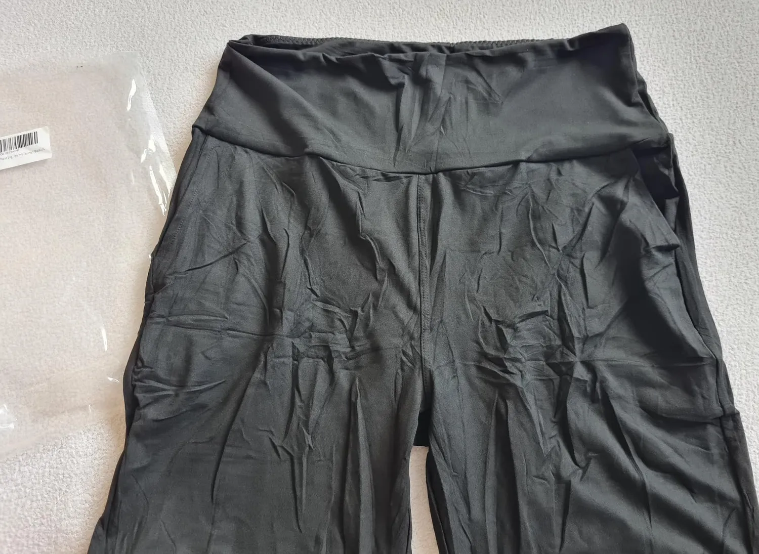 SINOPHANT High Waist 3/4 Leggings Damen schwarz mit Taschen