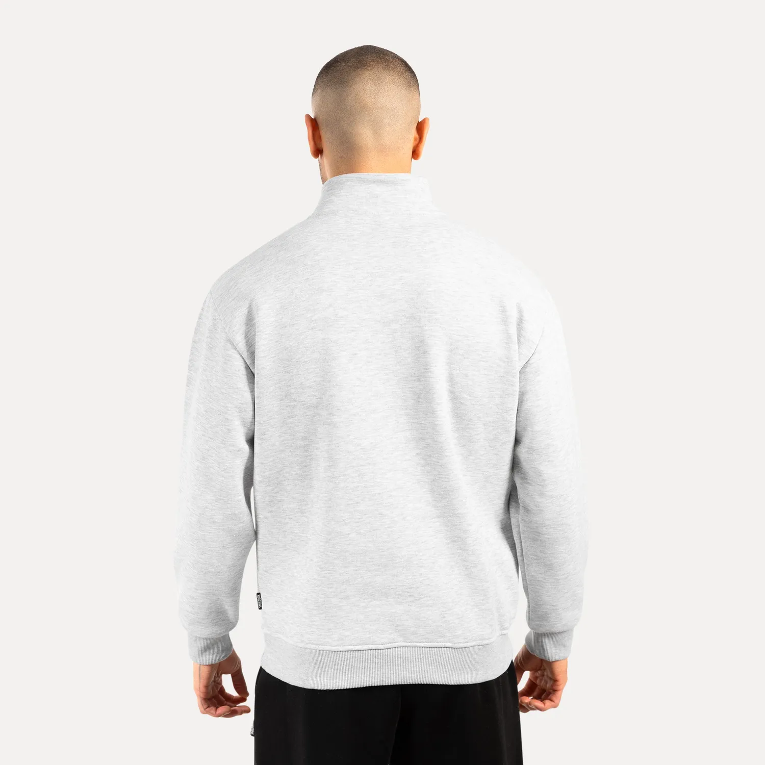Smilodox Lunara Jago Half-Zip Sweatshirt Schwarz Baumwolle