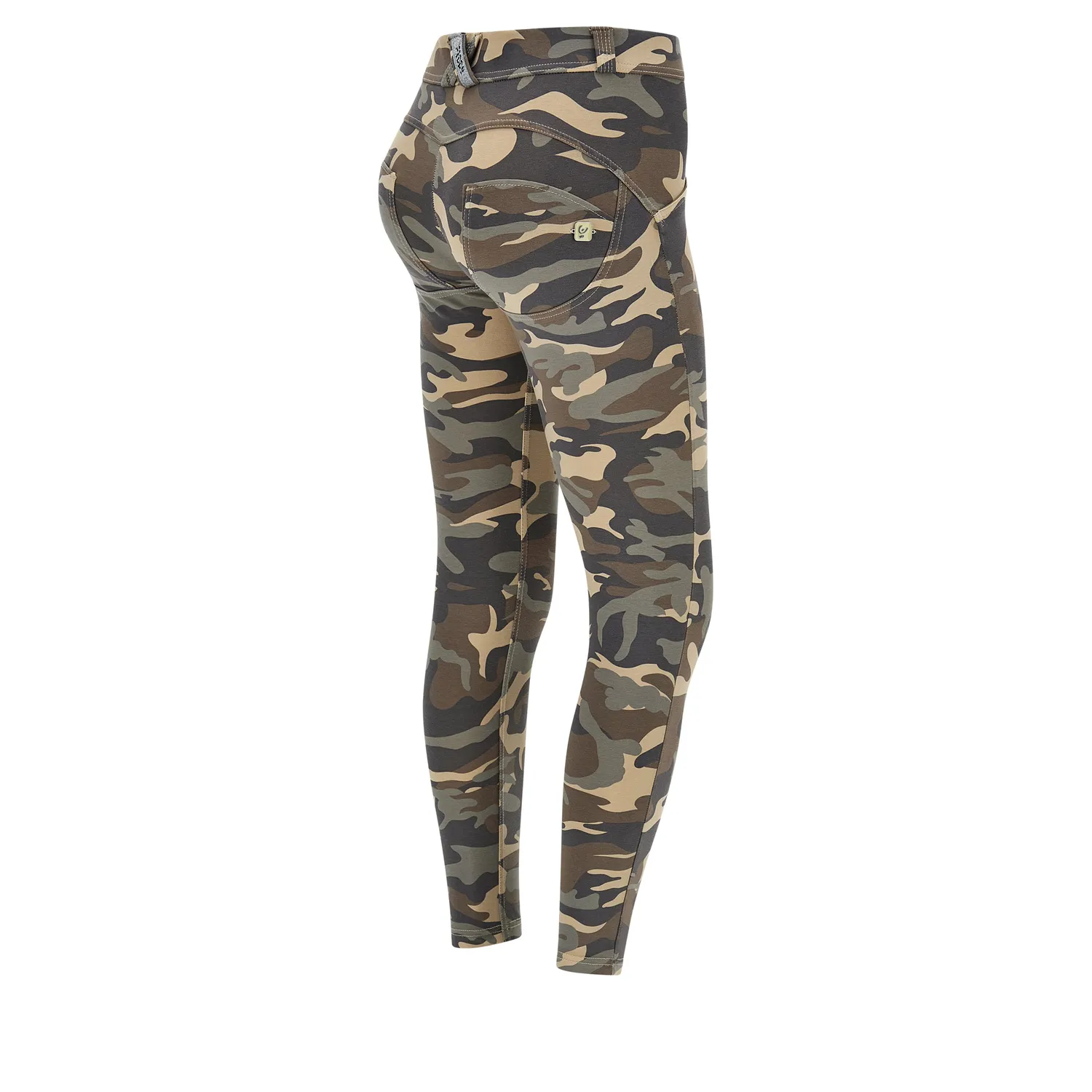 Freddy WR.UP 7/8 Superskinny Push-up Hose Camouflage Blau