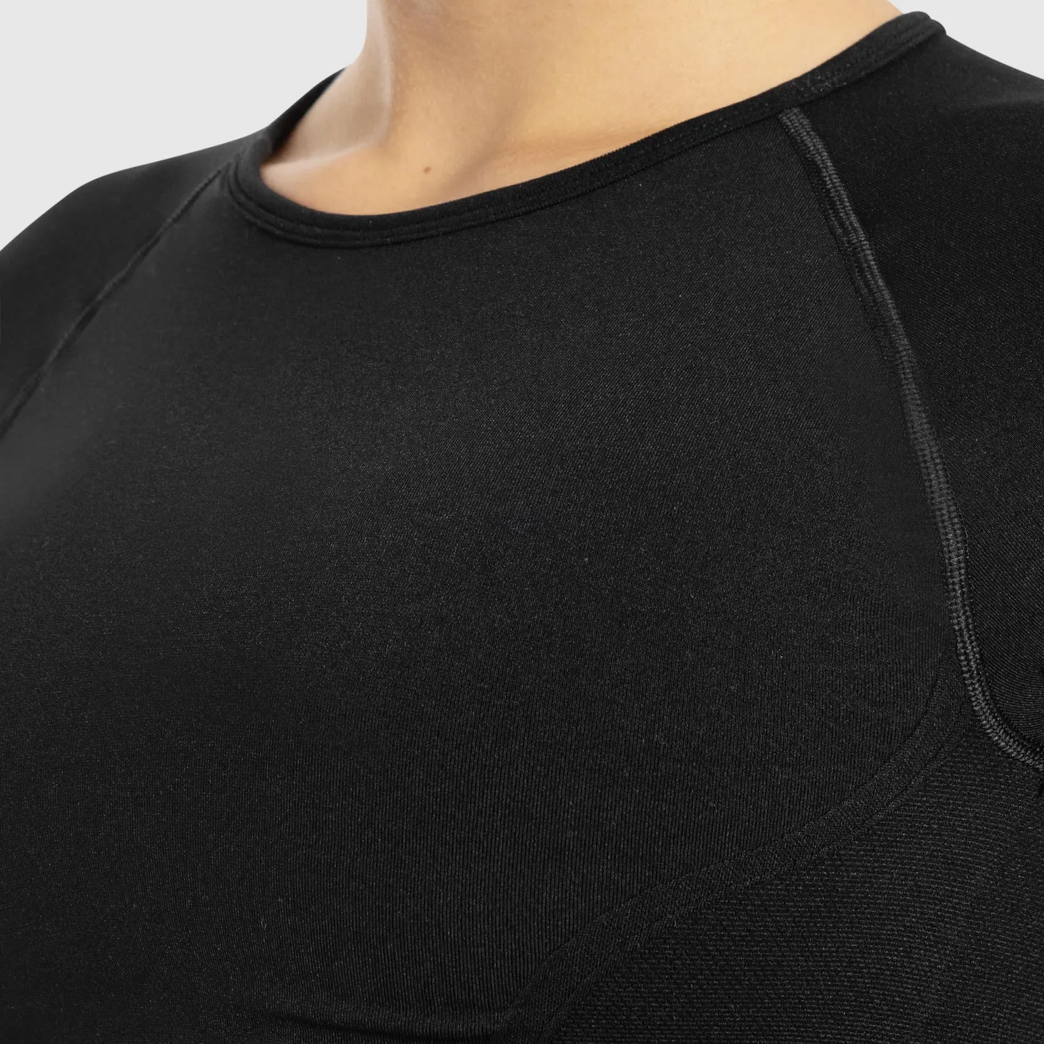 Smilodox Lunara Soheli Crop Shirt Schwarz nahtlos
