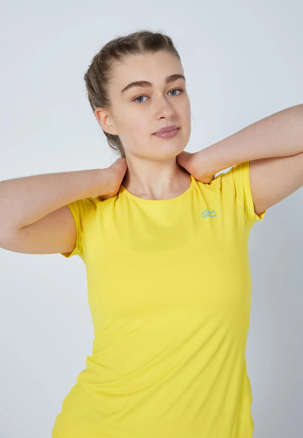 SPORTKIND Tennis T-Shirt Kurzarm Türkis UPF 50+