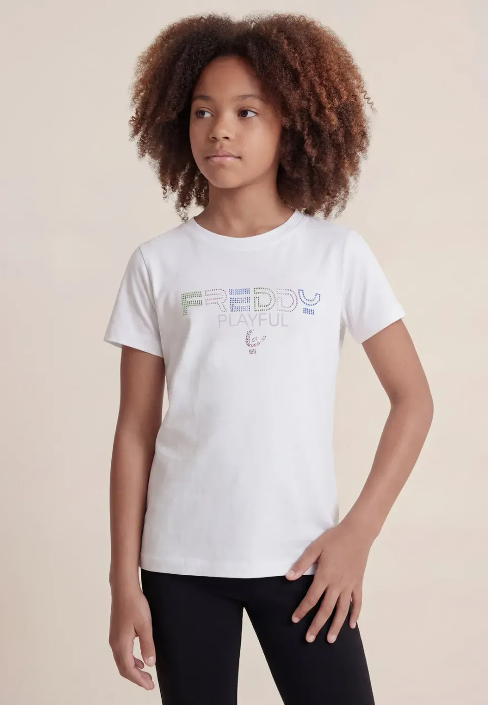 Freddy Playful T-Shirt Mädchen weiß Strass