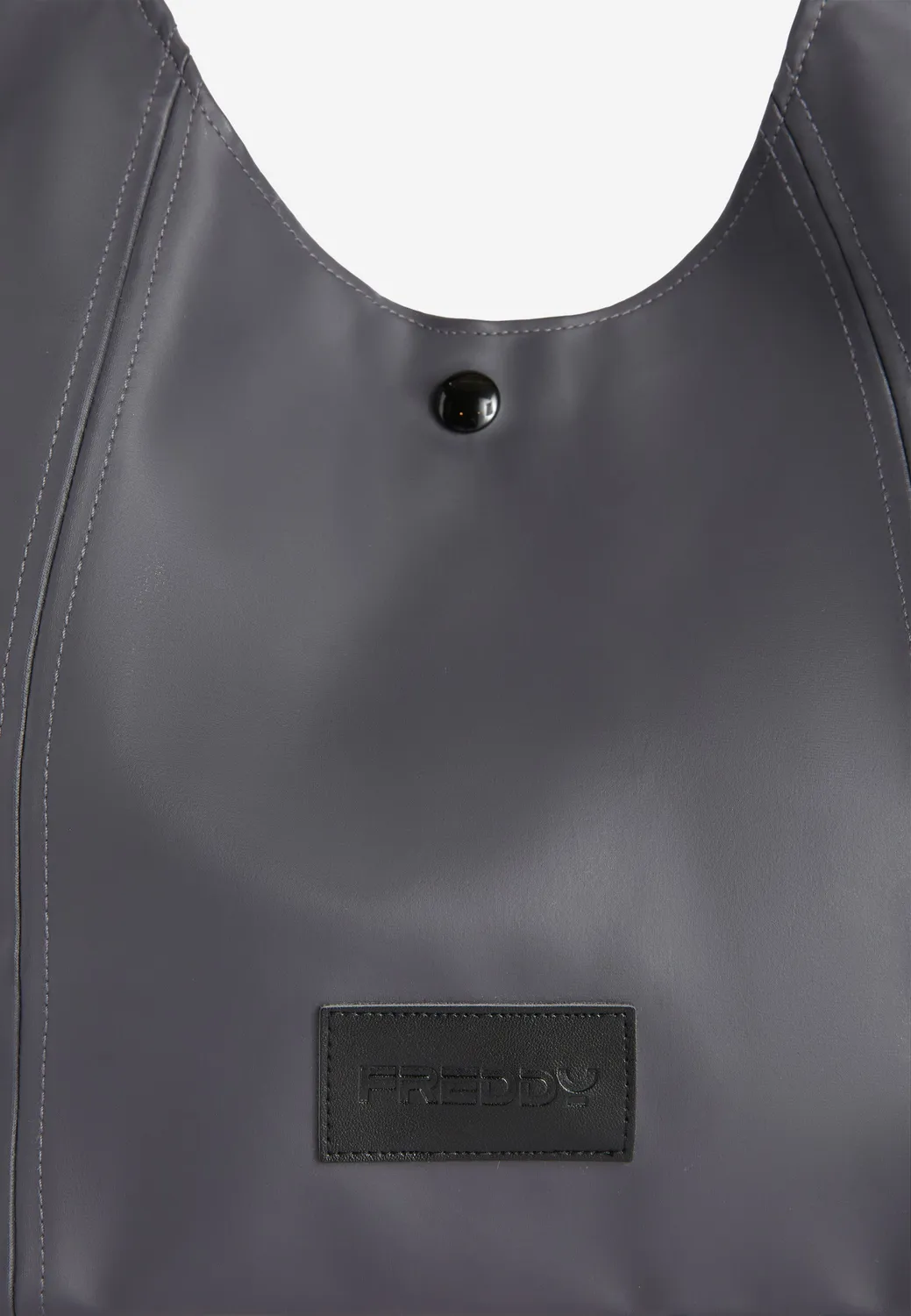 Freddy Hobo Schultertasche Schwarz Kunstleder Uni