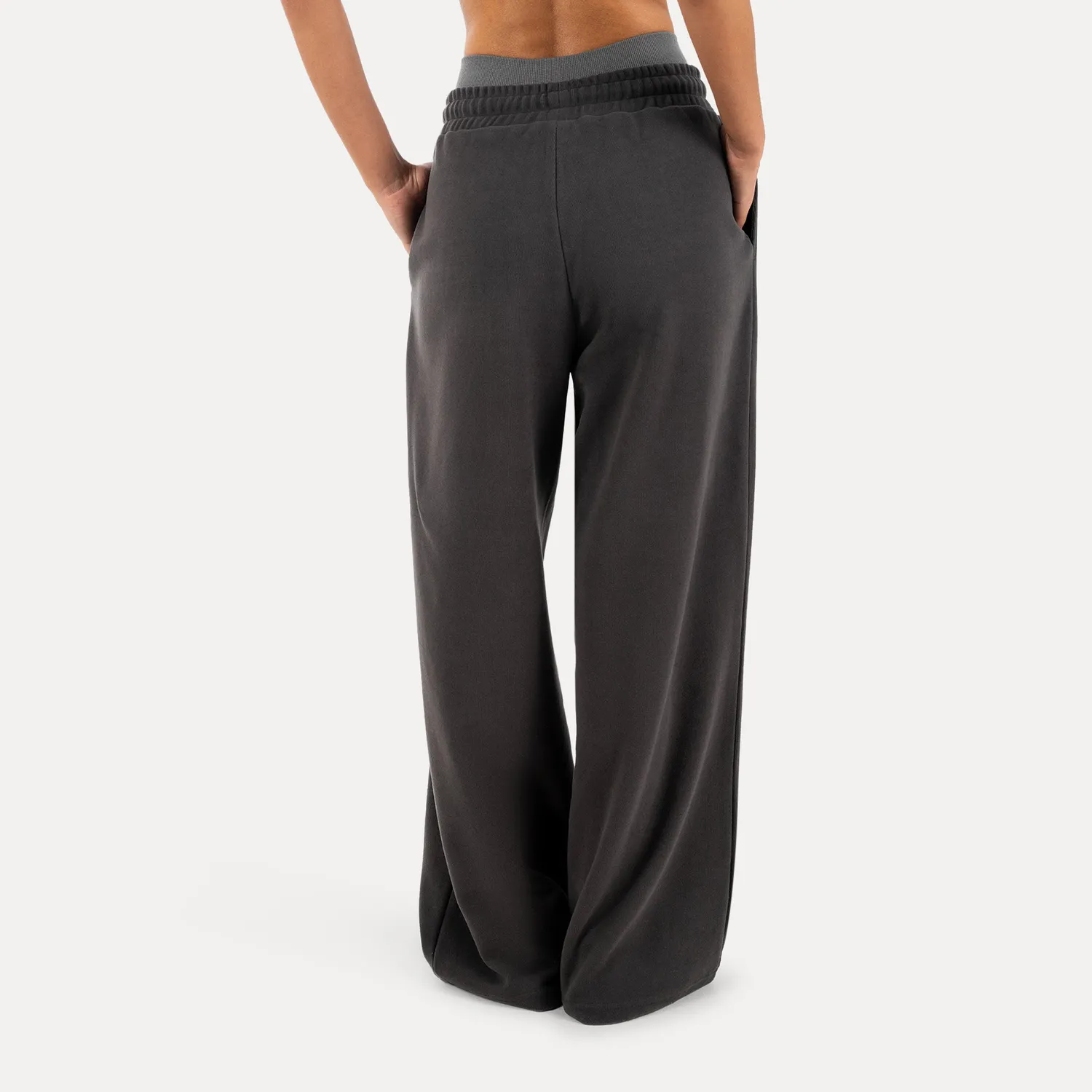Smilodox Sirel Jogginghose Schwarz Oversize Wide-Leg