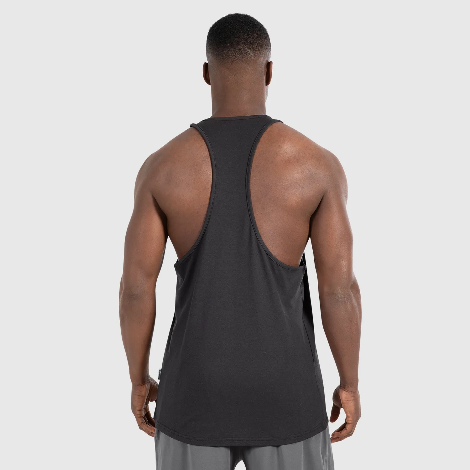 Smilodox Leno Modal Stringer Herren Schwarz Regular Fit