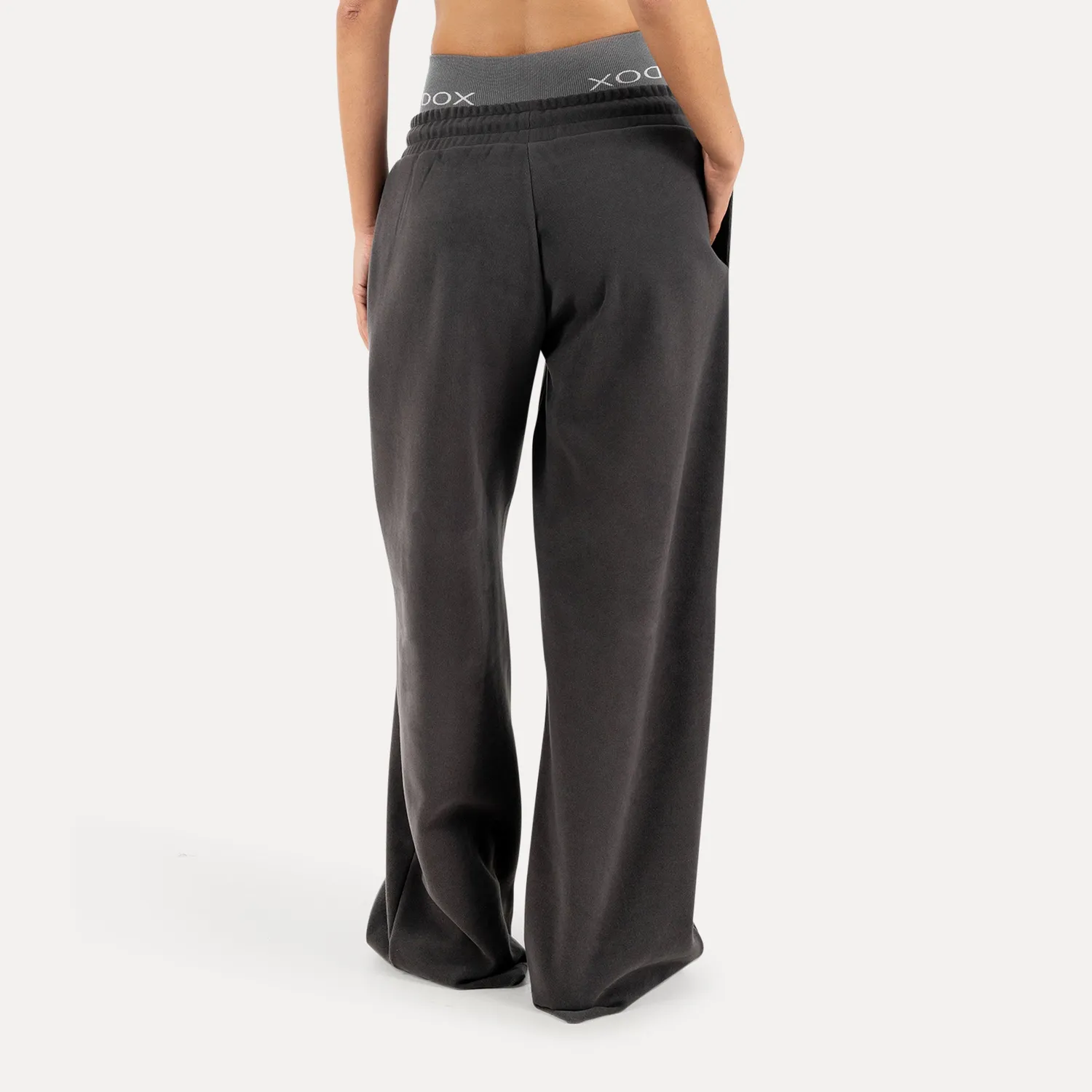 Smilodox Yelin Jogginghose Damen Schwarz weites Bein