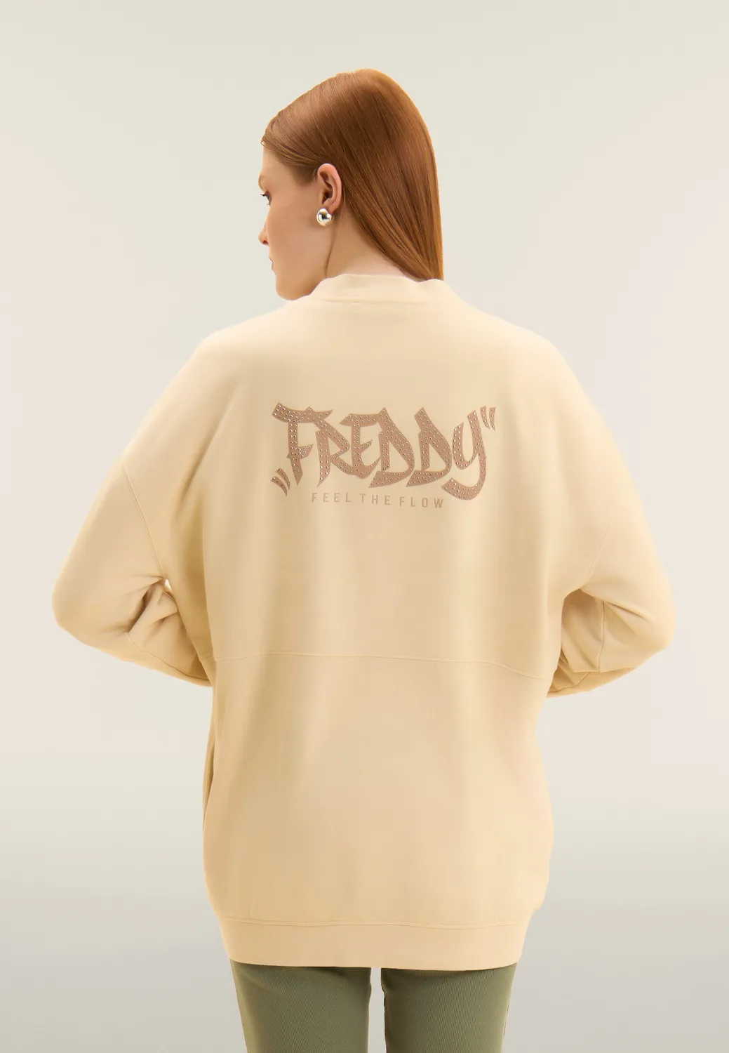 Freddy Feel the Flow Hoodie Oversize Schwarz Small