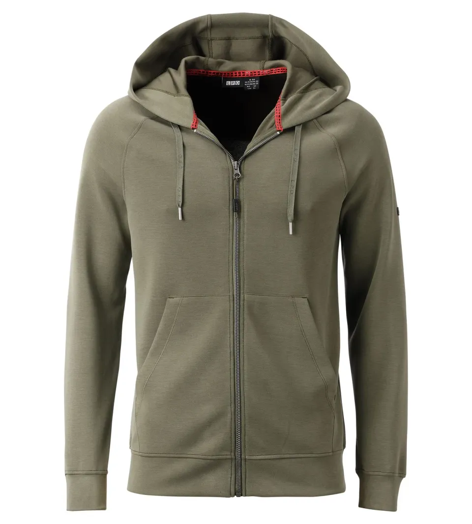 LPO Felix Sweatjacke Herren olivgrün mit Kapuze