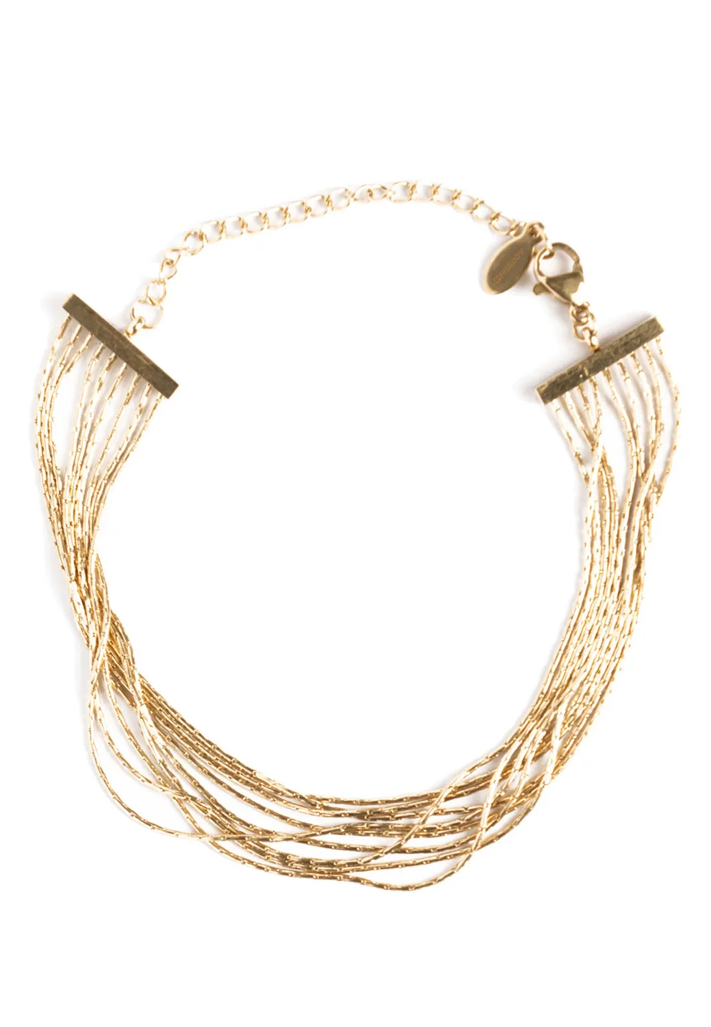Freddy Multi-Filo Armband Gold Edelstahl