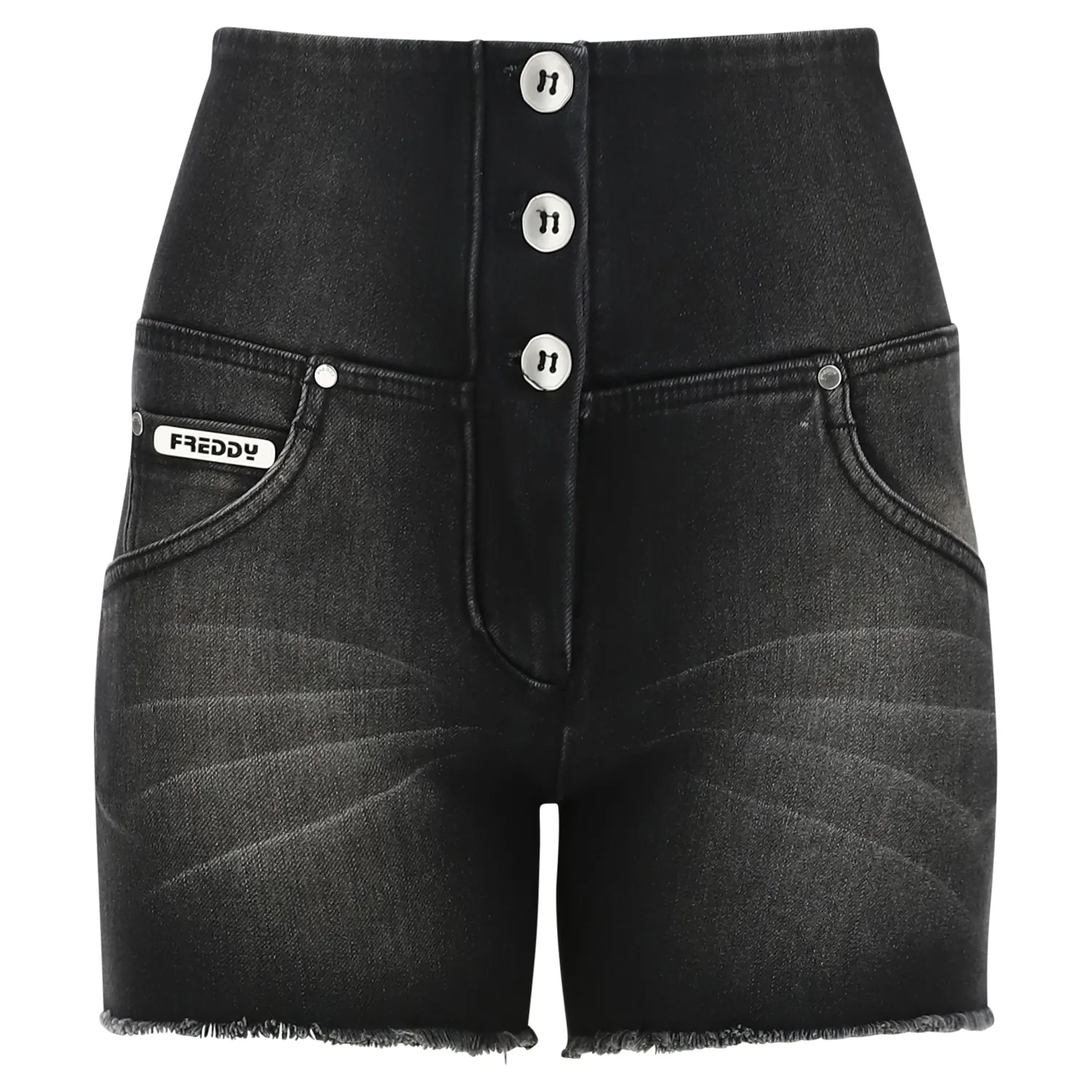 Freddy WR.UP Denim Shorts High Waist Jeans Nero Push-up