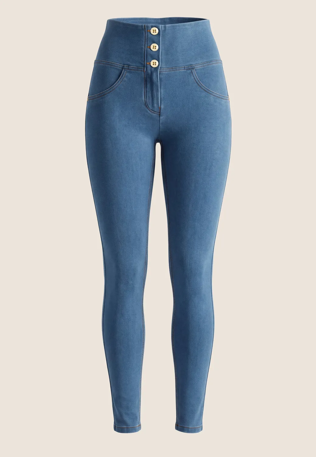 Freddy WR.UP Jeggings dunkelblau hoher Bund