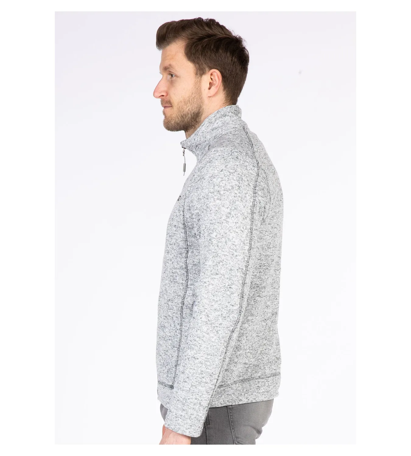 LPO Owen 2 Feinstrickjacke hellgrau Herren