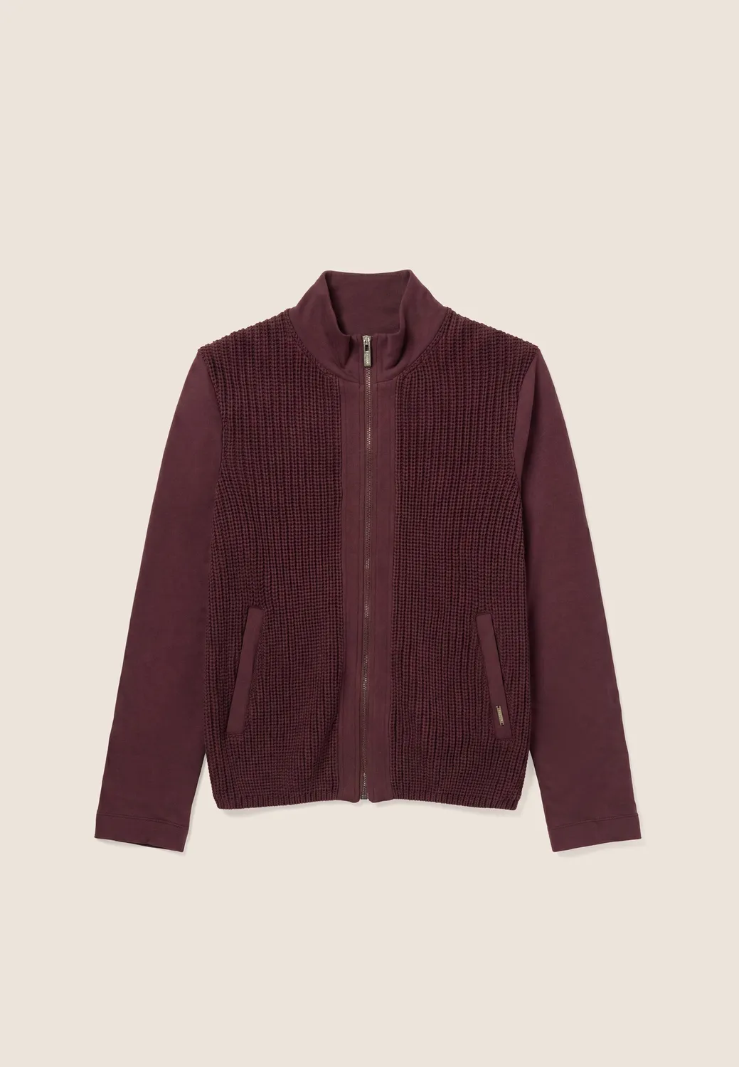 Freddy Slim Ripp Sweatjacke Damen Decadent Chocolate figurbetont