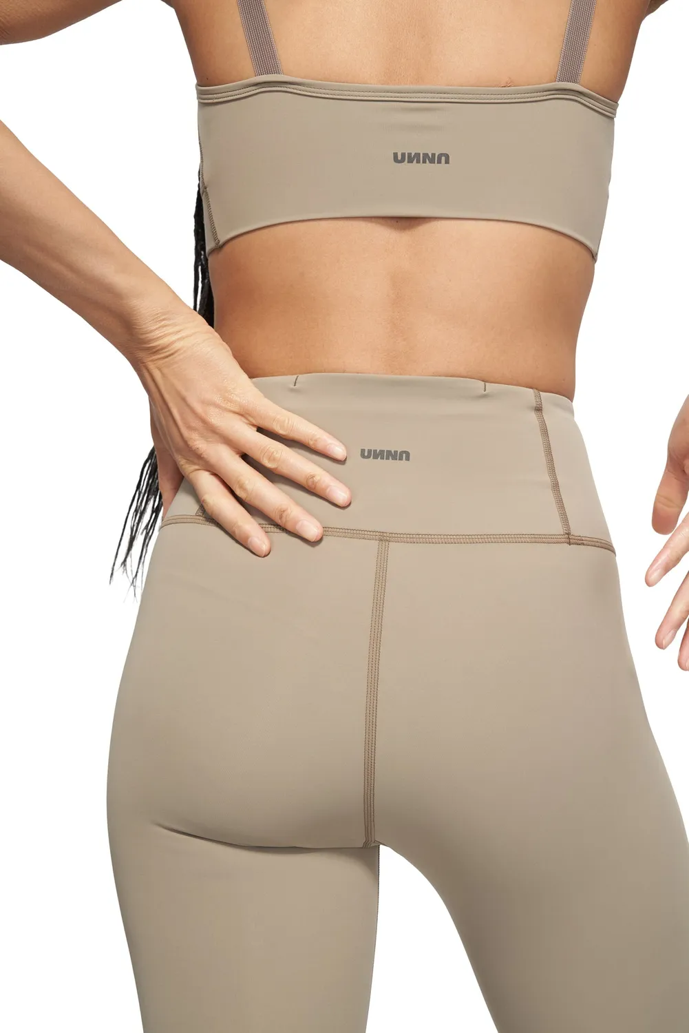 UNNA Good Place Tights Laufleggings Stone Beige