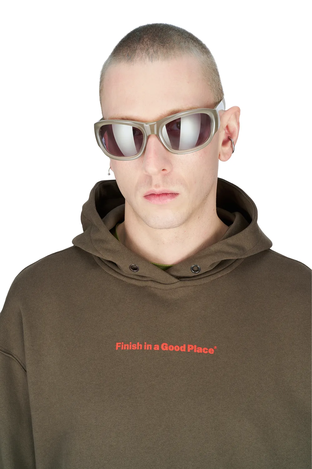 UNNA Sun Run Sunnies Sonnenbrille Pearl Beige UV-Schutz