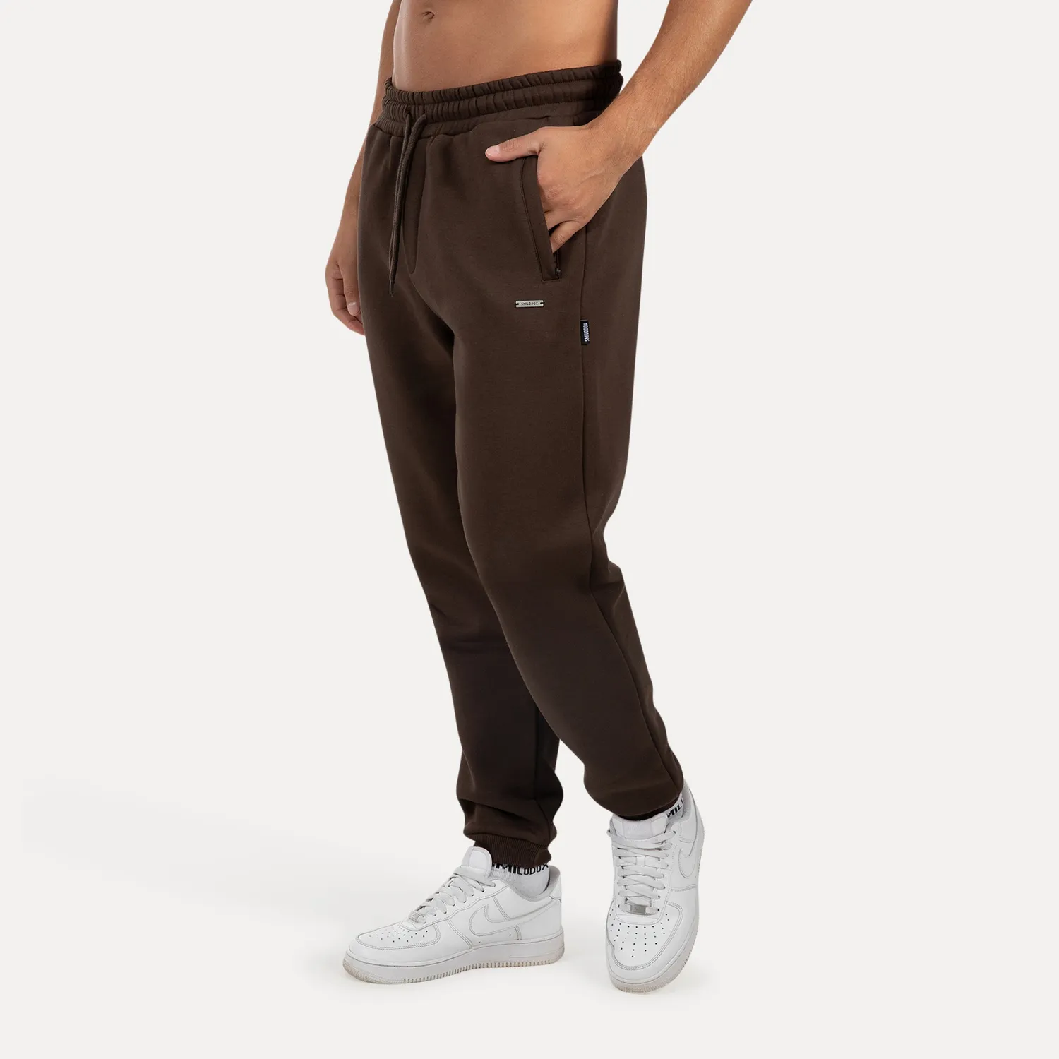 Smilodox Sorea Ilyas Jogginghose Herren Schwarz Baumwolle