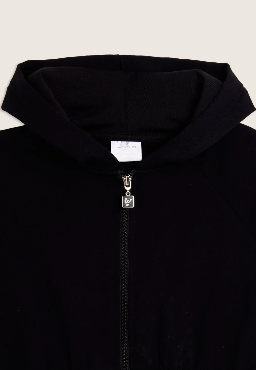 Freddy Junior Color-Block Hoodie schwarz cropped kurz