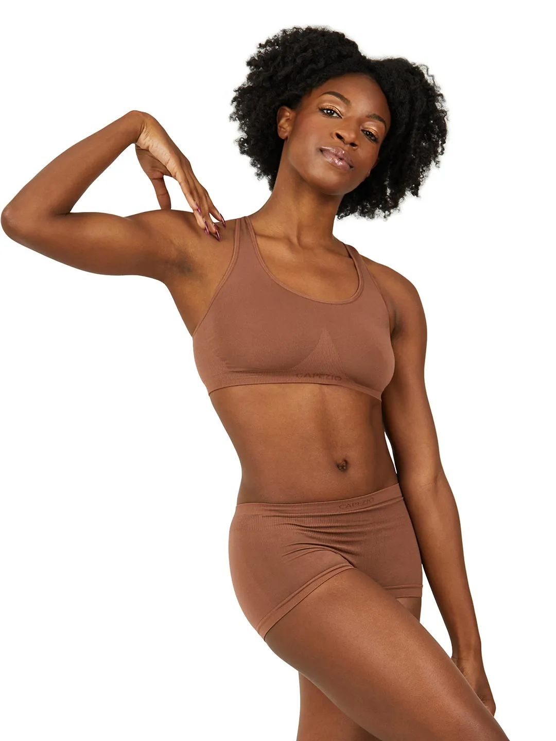 Capezio Classics 3760W Sport-BH Nude Nahtlos Racerback