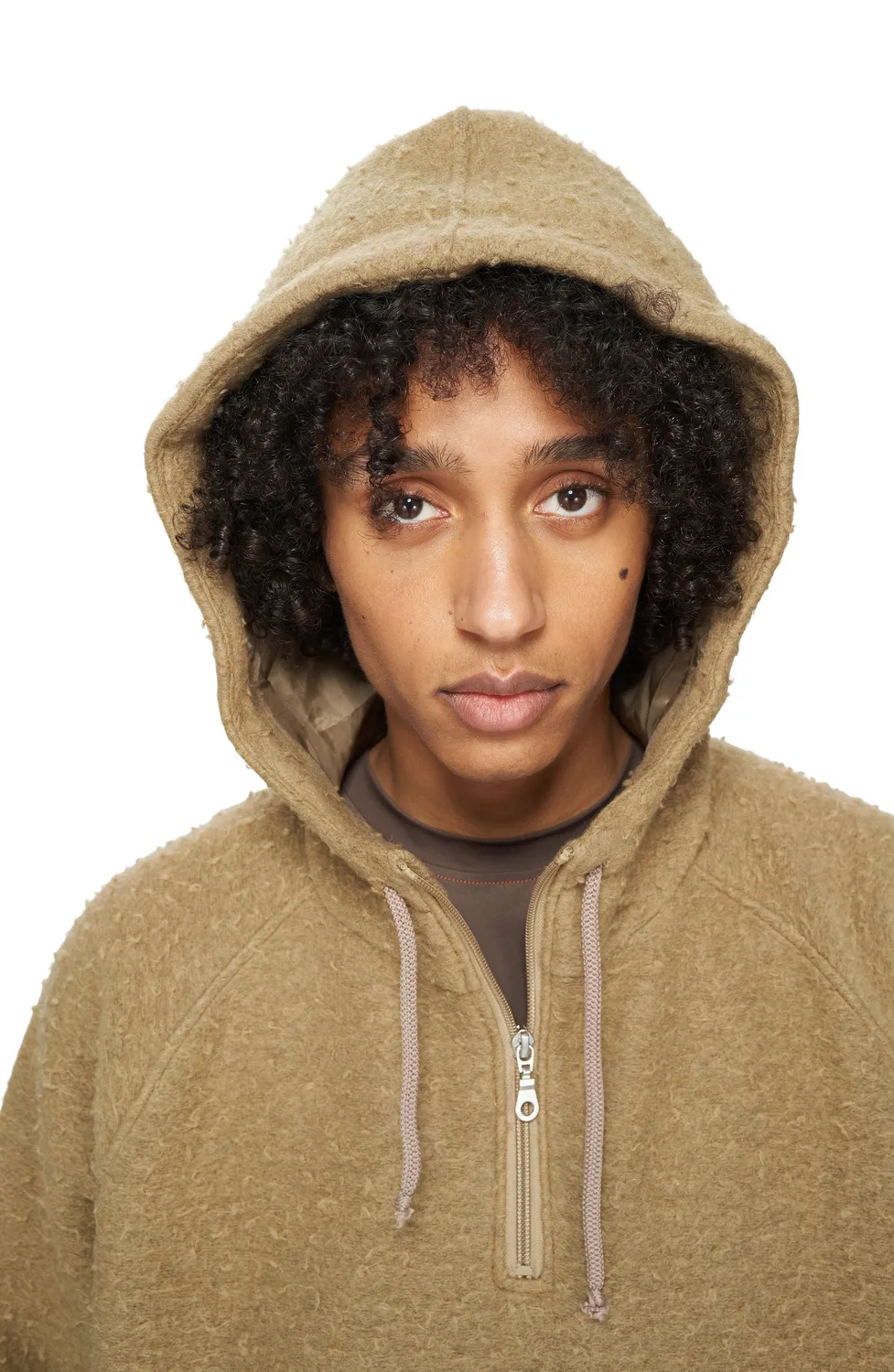 UNNA Walkman Anorak Jacke Camel Beige Wolle