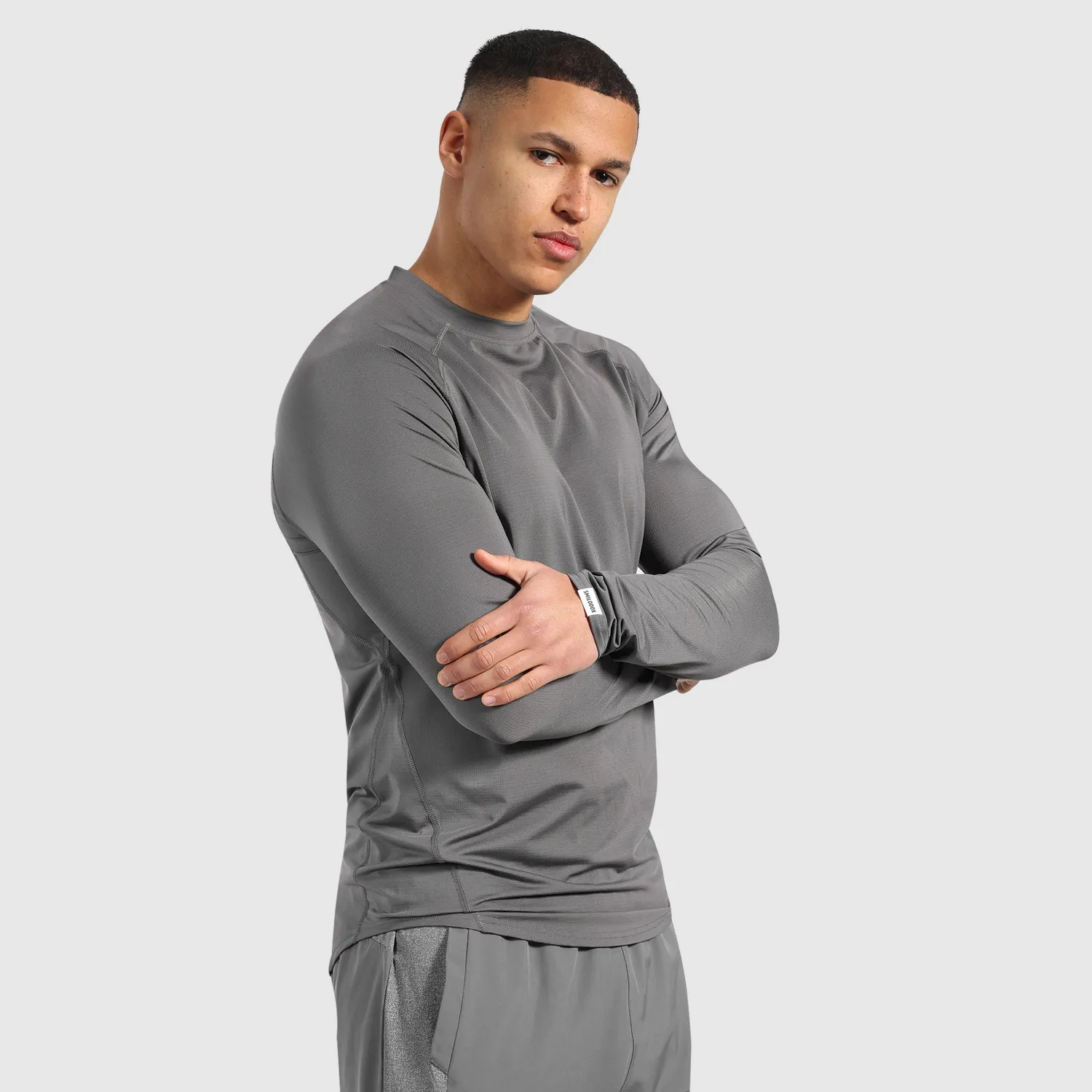 Smilodox Powerfit Longsleeve Herren Schwarz Atmungsaktiv