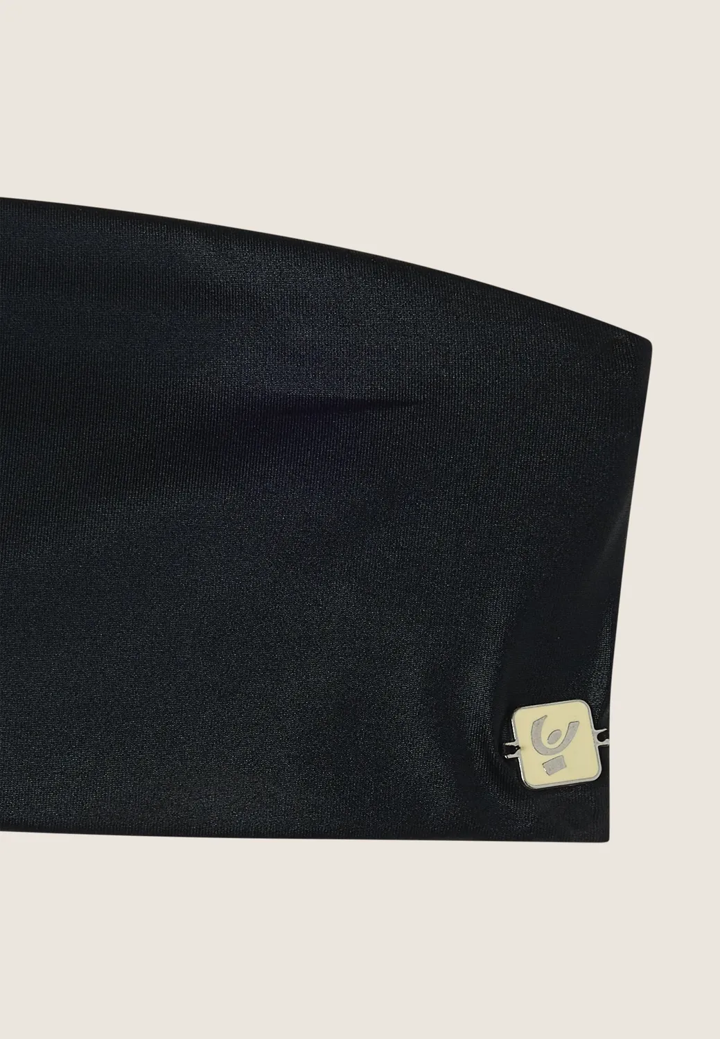 Freddy Bandeau-Top Coated Schwarz Glänzend